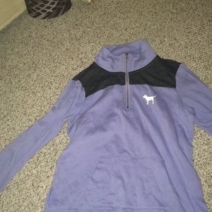 PINK victoria's secret quarter zip